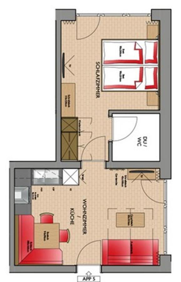 זולדן A Casa Saphir Appartement-Hotel מראה חיצוני תמונה
