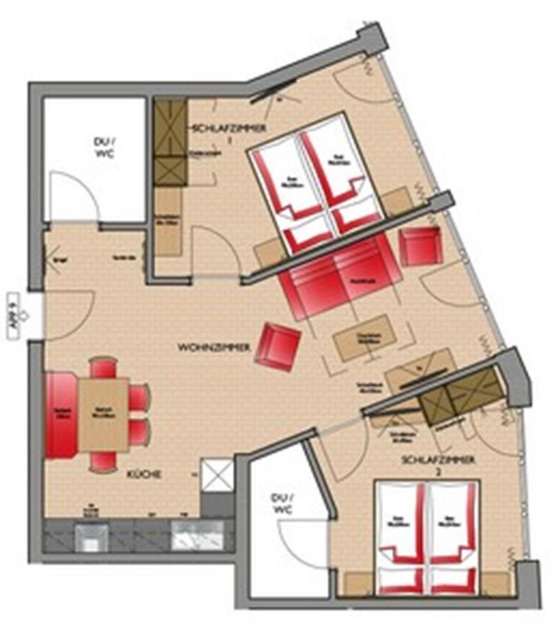 זולדן A Casa Saphir Appartement-Hotel מראה חיצוני תמונה