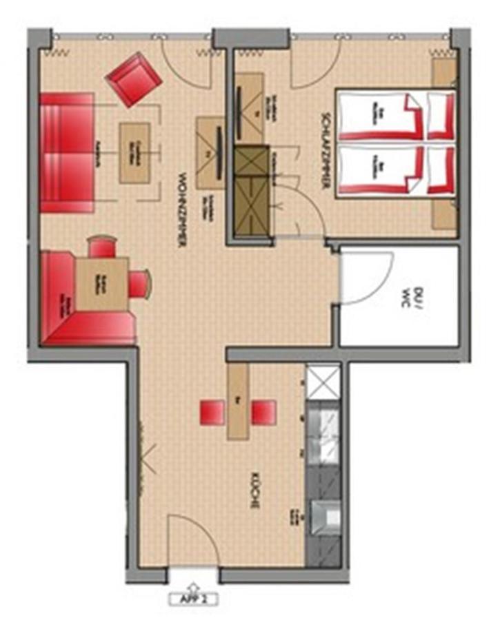 זולדן A Casa Saphir Appartement-Hotel מראה חיצוני תמונה