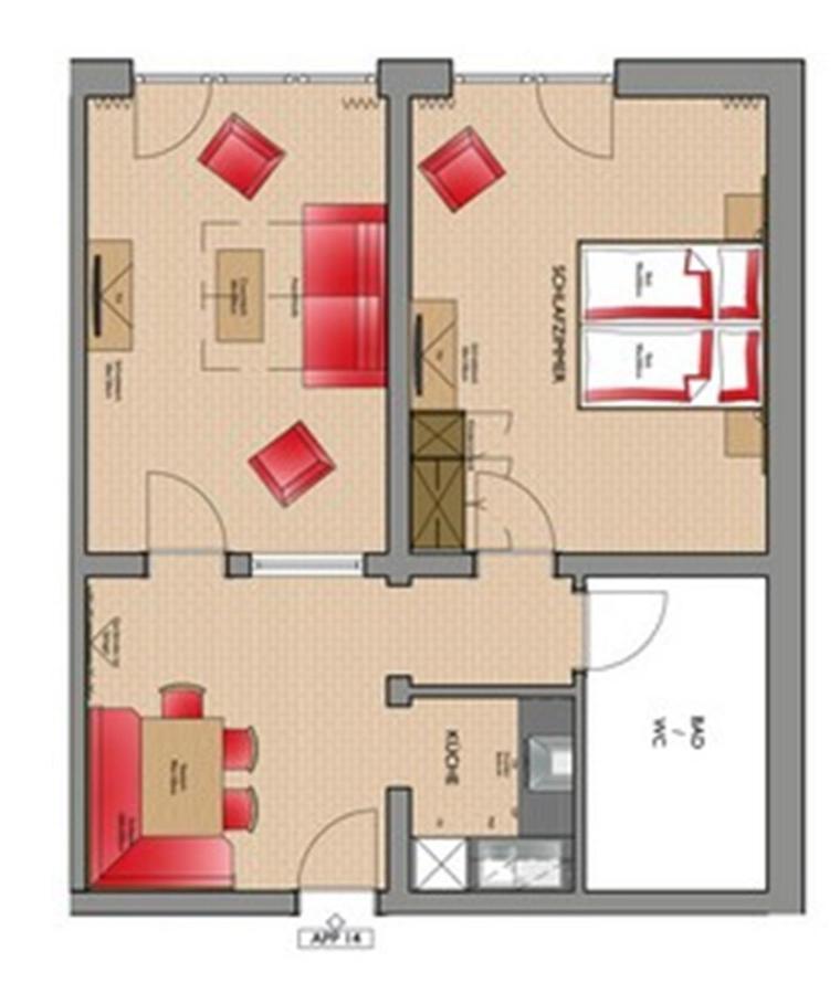 זולדן A Casa Saphir Appartement-Hotel מראה חיצוני תמונה