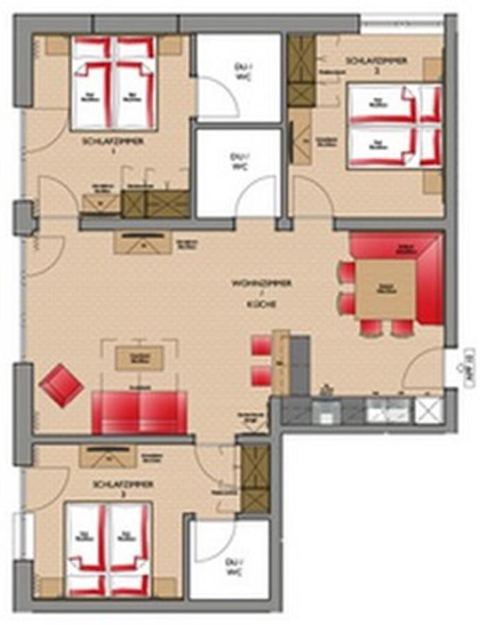 זולדן A Casa Saphir Appartement-Hotel מראה חיצוני תמונה